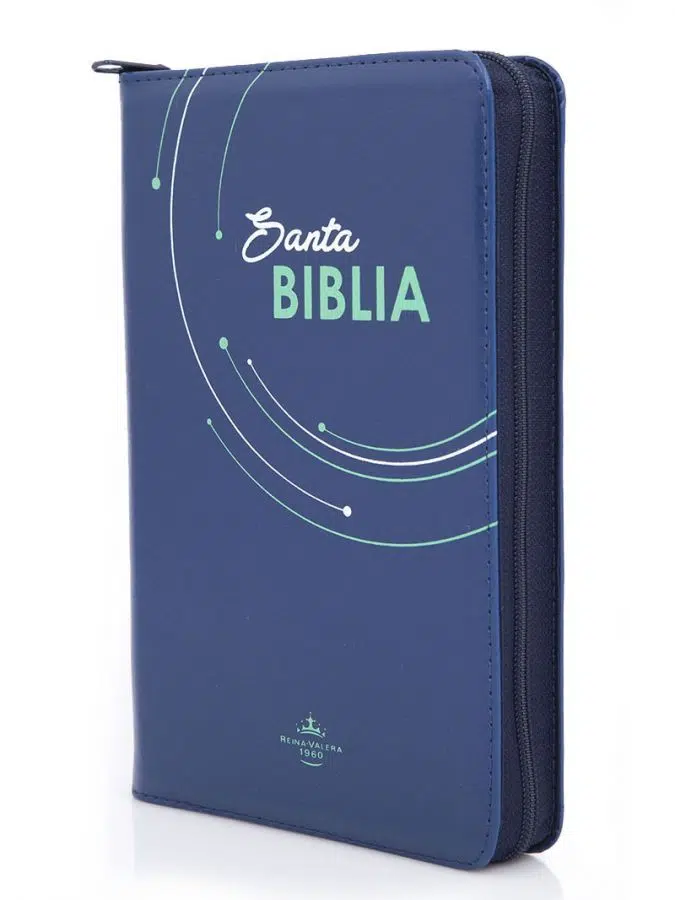 Biblia letra grande azul oscuro con cierre Reina Valera 1960 9789587451146 Biblia letra grande azul oscuro con cierre Reina Valera 1960 - Imagen 2