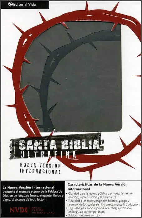 Santa Biblia ultrafina gris NVI LP698 Santa Biblia ultrafina gris NVI