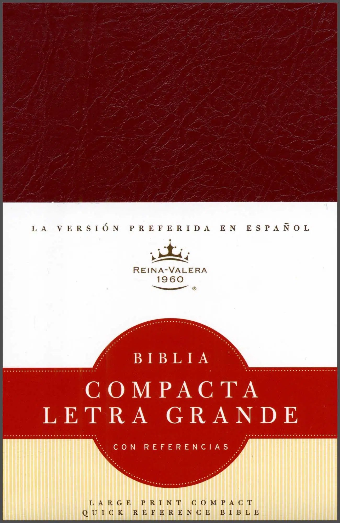 Biblia compacta letra grande Reina Valera 1960 9781558192898 Biblia compacta letra grande Reina Valera 1960
