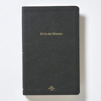 Alternative view of Biblia del ministro Reina Valera 1960, Tamaño Manual, Cuero, Negro