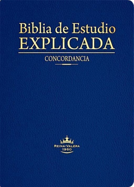 Biblia de estudio explicada azul Reina Valera 1960