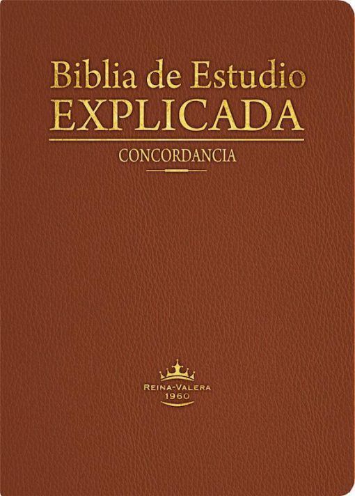 Biblia de estudio explicada marrón Reina Valera 1960