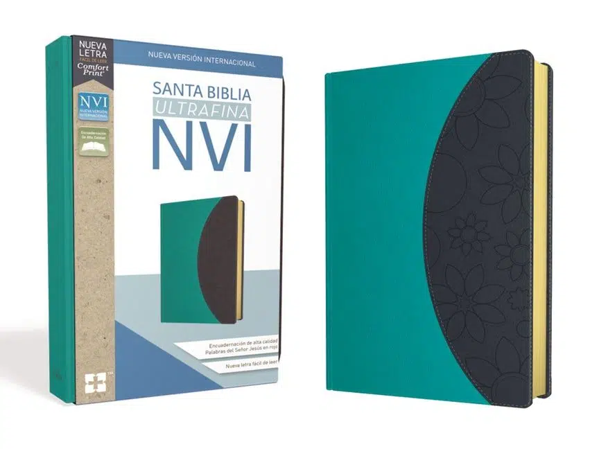 Santa Biblia ultrafina tipo agenda turquesa NVI 9780829768749 Santa Biblia ultrafina tipo agenda turquesa NVI