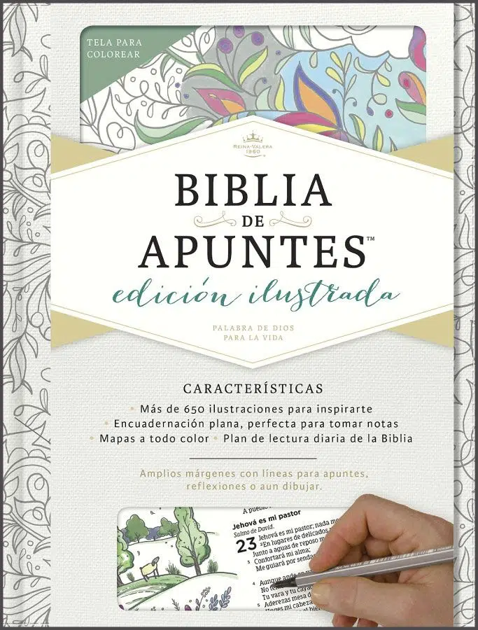 Biblia de apuntes ilustrada blanca Reina Valera 1960 9781462746521 Biblia de apuntes ilustrada blanca Reina Valera 1960