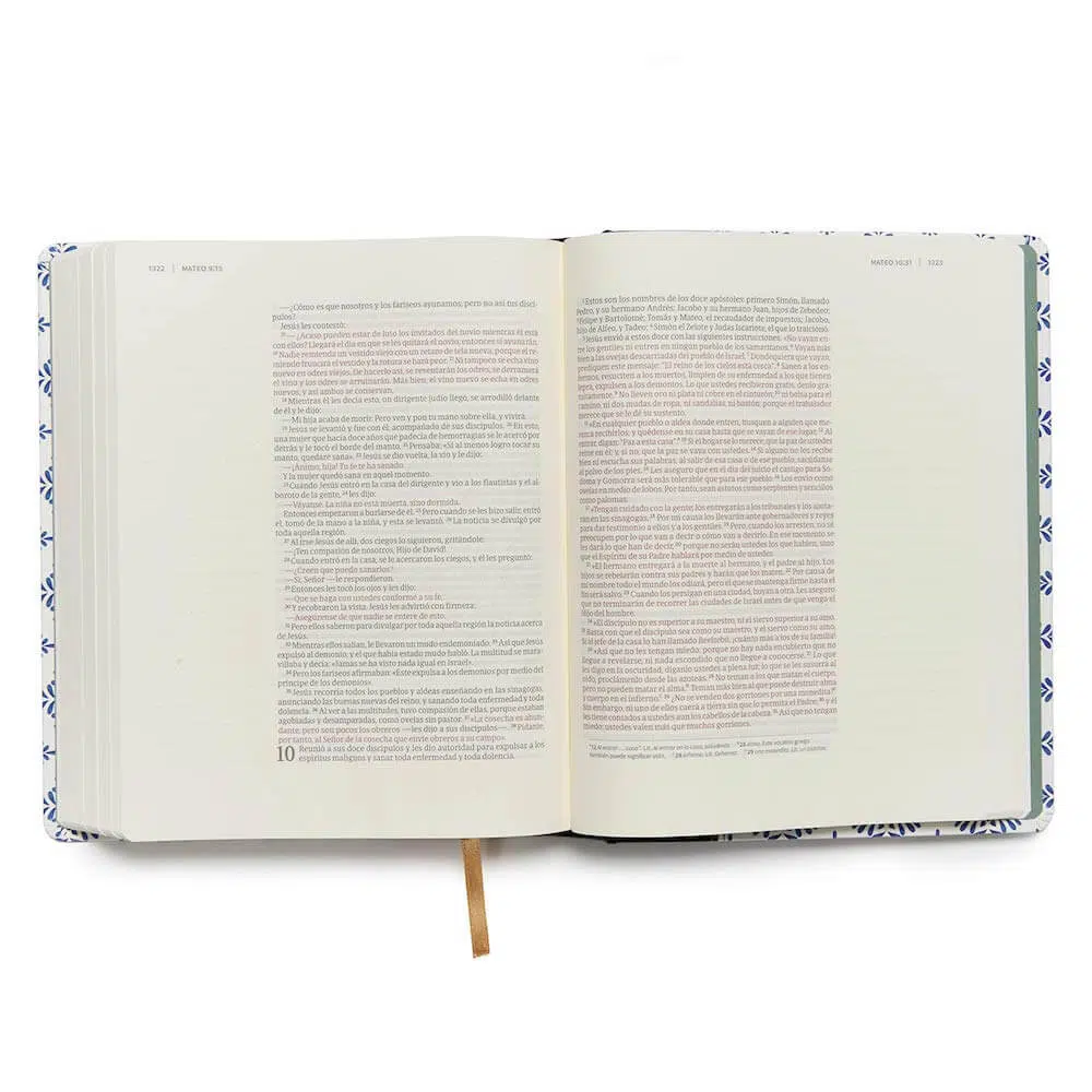 Biblia de apuntes blanco azul letra grande NVI 9781535936996 Biblia de apuntes blanco azul letra grande NVI - Imagen 3