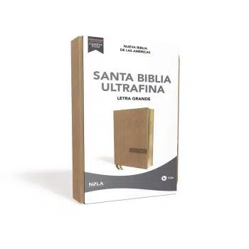 Biblia tipo agenda ultrafina letra grande beige NBLA 9780829770094 Biblia tipo agenda ultrafina letra grande beige NBLA - Imagen 3