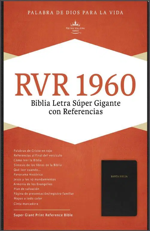 Biblia con letra super gigante y referencias Reina Valera 1960 9781433646669 Biblia con letra super gigante y referencias Reina Valera 1960
