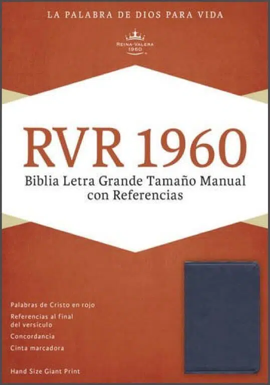 Biblia manual letra grande azul zafiro Reina Valera 1960 9781433691430 Biblia manual letra grande azul zafiro Reina Valera 1960
