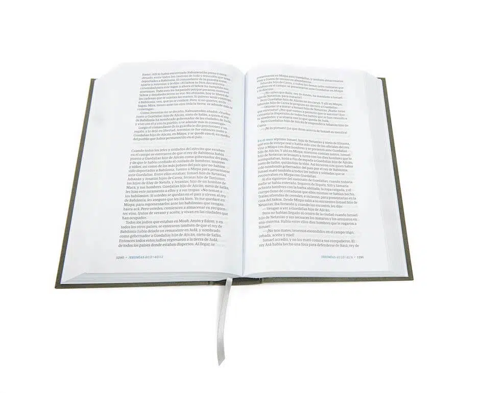 Biblia del lector verde olivo tapa dura en tela NVI 9781462776184 Biblia del lector verde olivo tapa dura en tela NVI - Imagen 3