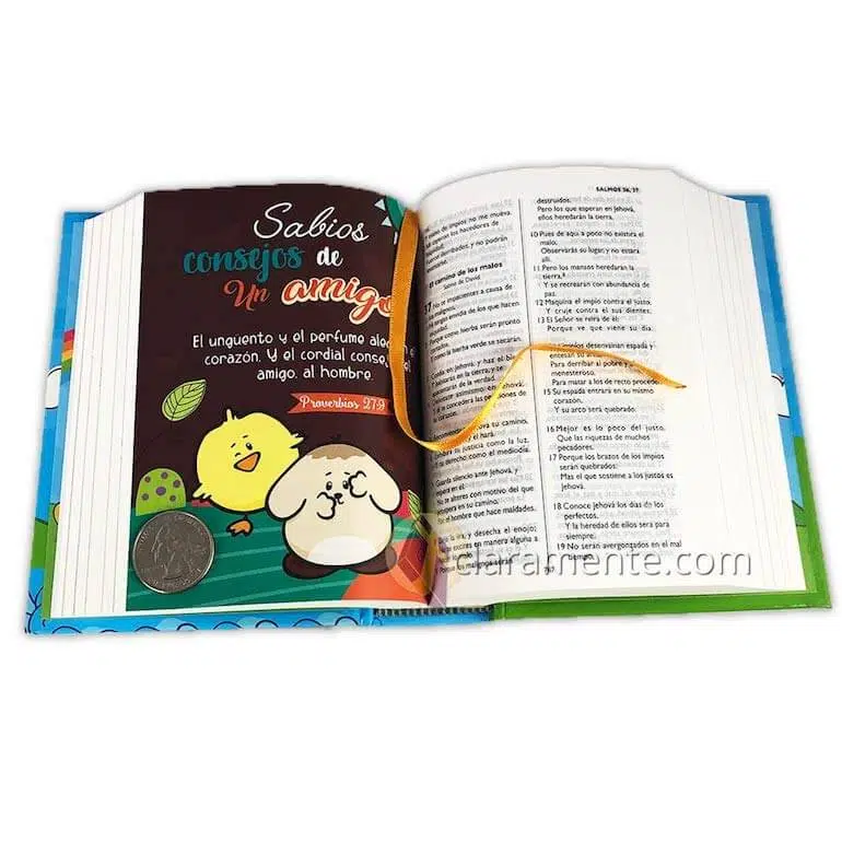Biblia para niños borlitas tapa dura Reina Valera 1960 9789929816138 Biblia para niños borlitas tapa dura Reina Valera 1960 - Imagen 3