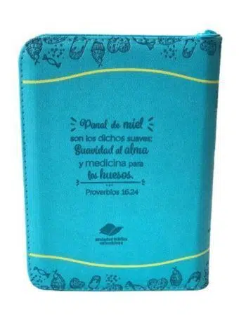 Biblia mediana azul aguamarina con cierre e índice Reina Valera 1960 9780000000477 Biblia mediana azul aguamarina con cierre e índice Reina Valera 1960 - Imagen 3