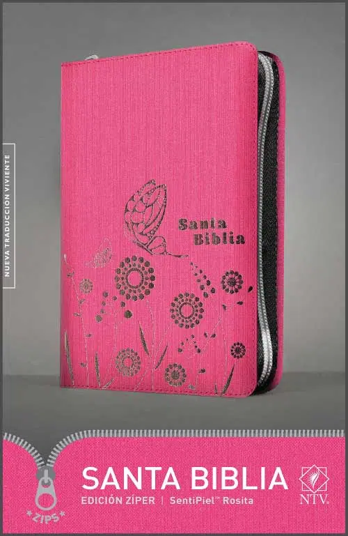Biblia rosa zíper NTV 9781496422323 Biblia rosa zíper NTV