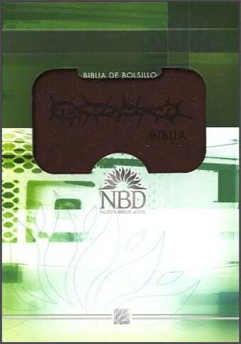 Biblia compacta de bolsillo vinotinto NBD