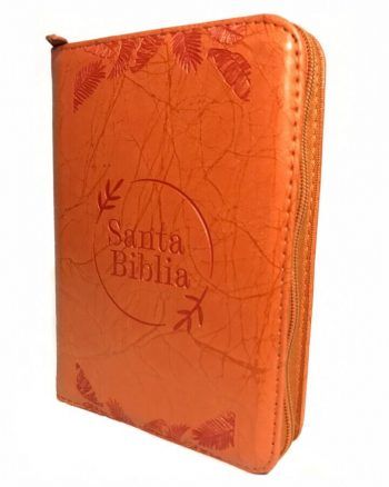 Alternative view of Biblia con cierre naranja Reina Valera 1960