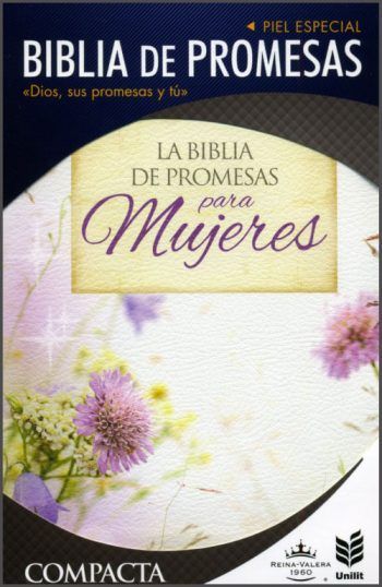 Biblia compacta de promesas letra grande floral Reina Valera 1960