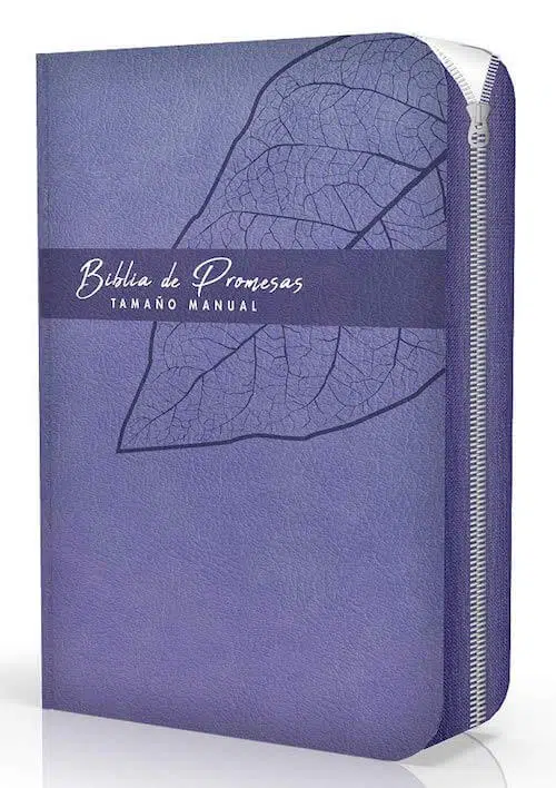 Biblia de promesas tamaño manual con cierre lavanda Reina Valera 1960 9780789925282 Biblia de promesas tamaño manual con cierre lavanda Reina Valera 1960