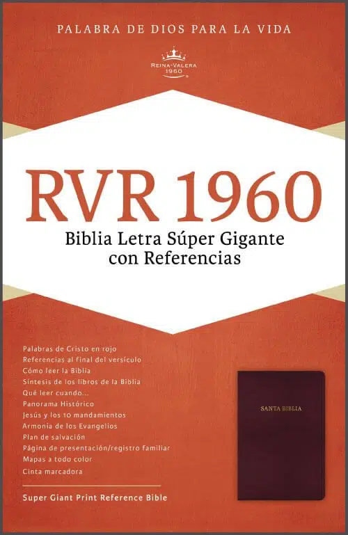 Biblia con letra súper gigante borgoña Reina Valera 1960 9781433646850 Biblia con letra súper gigante borgoña Reina Valera 1960