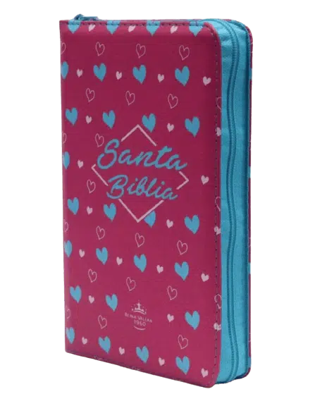 Biblia letra grande con cierre fucsia corazones Reina Valera 1960 9789587454505 Biblia letra grande con cierre fucsia corazones Reina Valera 1960 - Imagen 2