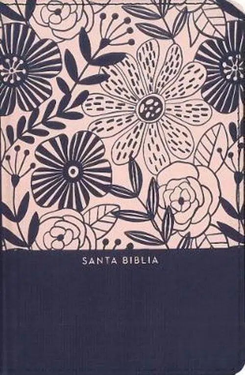 Biblia compacta letra grande azul floral Reina Valera 1960 9780829770285 Biblia compacta letra grande azul floral Reina Valera 1960