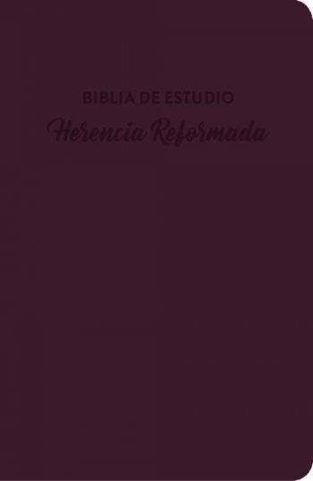 Biblia de estudio herencia reformada vinotinto Reina Valera 1960