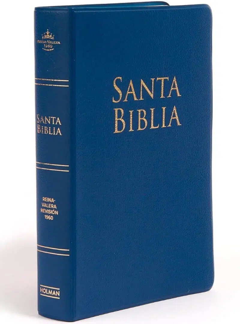 Biblia tamaño manual letra grande azul Reina Valera 1960 9781087719856 Biblia tamaño manual letra grande azul Reina Valera 1960