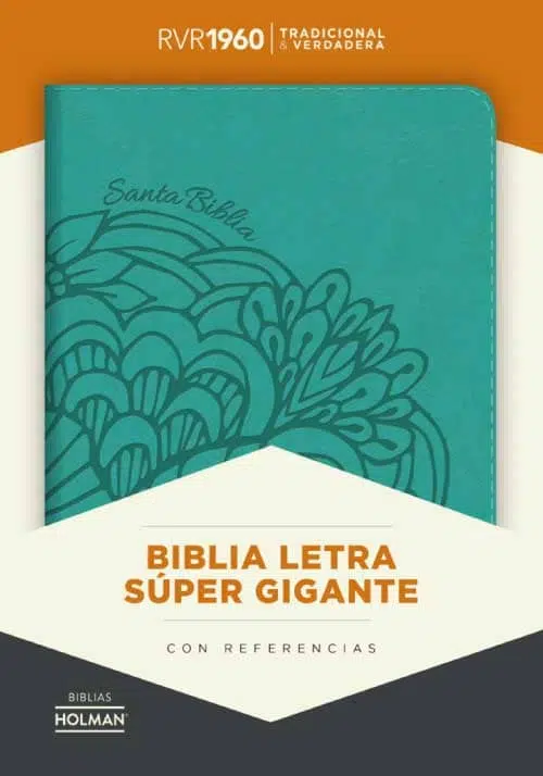 Biblia con letra super gigante aqua Reina Valera 1960 9781462791323 Biblia con letra super gigante aqua Reina Valera 1960