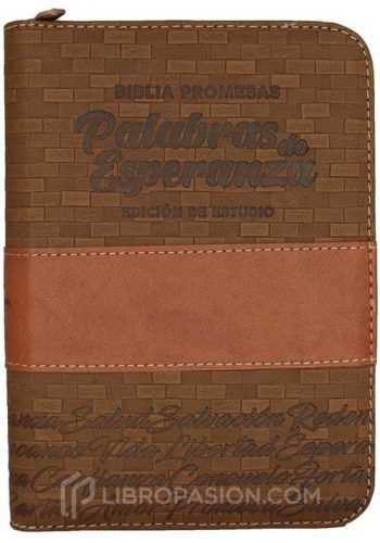 Biblia de promesas café con cierre Reina Valera 1960