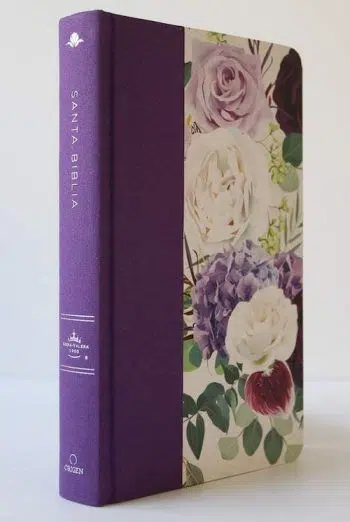 Biblia tamaño manual letra grande morada con flores Reina Valera 1960 9781644733882 Biblia tamaño manual letra grande morada con flores Reina Valera 1960 - 9781644733882