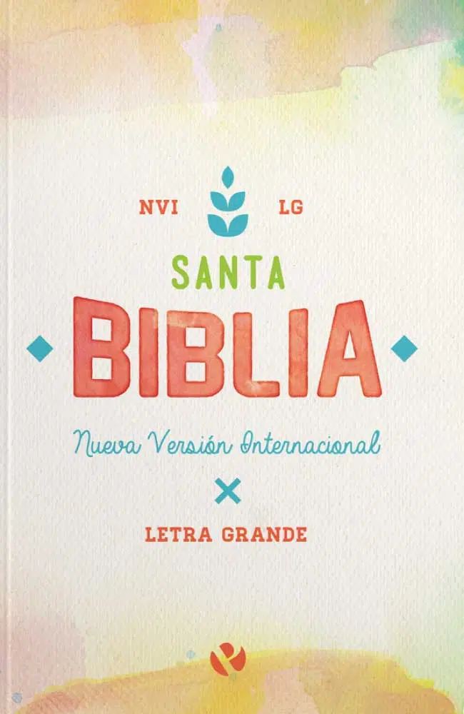 Biblia letra grande acuarela tapa blanda NVI 9789870101499 Biblia letra grande acuarela tapa blanda NVI