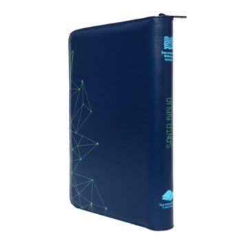 Alternative view of Biblia azul letra grande con cierre Reina Valera 1960