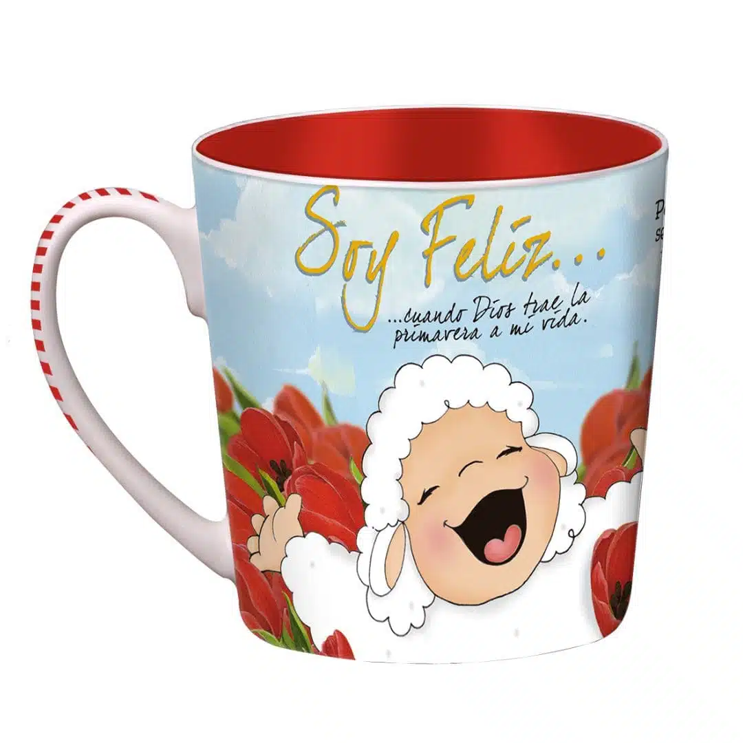 Taza Mug Ovejitas - Soy feliz cuando Dios trae la primavera a mi vida 7708947005951 Taza Mug Ovejitas - Soy feliz cuando Dios trae la primavera a mi vida
