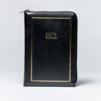 Biblia Reina Valera 1960, Letra Gigante, Imitación Piel, Manual con cierre, Negra