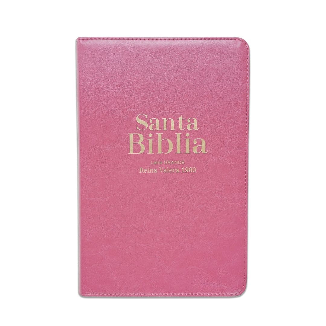 Biblia Reina Valera 1960, letra grande, imitación piel, manual, rosa 9798885160032 Biblia Reina Valera 1960, letra grande, imitación piel, manual, rosa