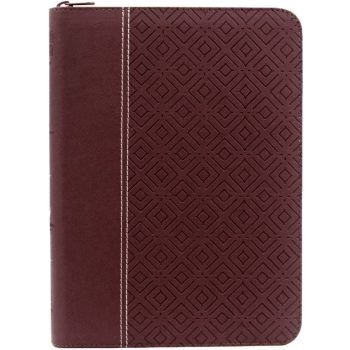 Biblia Reina Valera 1960, letra gigante, imitación piel, con cierre, con indice, vinotinto