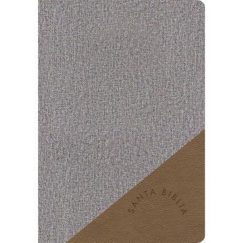 Biblia de Referencias, Reina Valera 1960, Tamaño Manual, Letra Grande, Símil piel, Gris y Marron