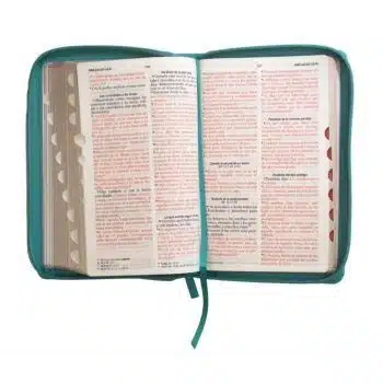 Biblia Reina Valera 1960, Manual, Letra Grande, Imitación Piel, con Índice, con Cierre, Turquesa 9798885160223 Biblia Reina Valera 1960, Manual, Letra Grande, Imitación Piel, con Índice, con Cierre, Turquesa - 9798885160223