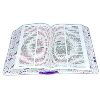 Alternative view of Biblia Reina Valera 1960, Tamaño Bolsillo, Letra Grande, Símil Piel, Primaveral, Lila