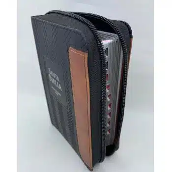 Biblia Reina Valera 1960, Tamaño Bolsillo, Imitación Piel, con Índice, con Cierre, geométrico, negro y café 9798885165488 Biblia Reina Valera 1960, Tamaño Bolsillo, Imitación Piel, con Índice, con Cierre, geométrico, negro y café - 9798885165488