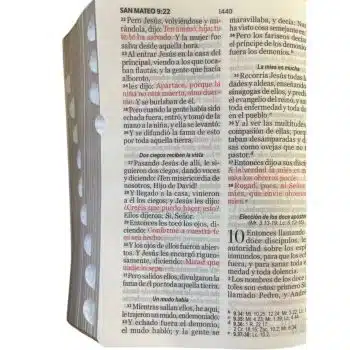 Biblia Reina Valera 1960, Tamaño Bolsillo, Tela Jean, Índice, Cierre, con Cinturon Negro 9798885163125 Biblia Reina Valera 1960, Tamaño Bolsillo, Tela Jean, Índice, Cierre, con Cinturon Negro - 9798885163125