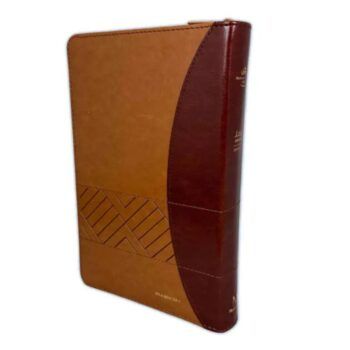 Alternative view of Biblia Reina Valera 1960, Tamaño Manual, Letra grande, Símil Piel, Indice, Cierre, Rectangulos, Café Bitono