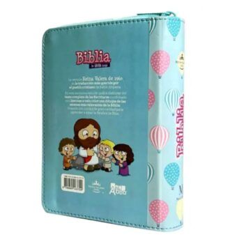 Alternative view of Biblia Mi Gran Viaje Reina Valera 1960, Cierre, Turquesa