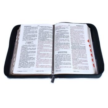 Alternative view of Biblia Reina Valera 1960, Letra grande, Símil Piel, Indice, Cierre, Negro, gris, Tricolor