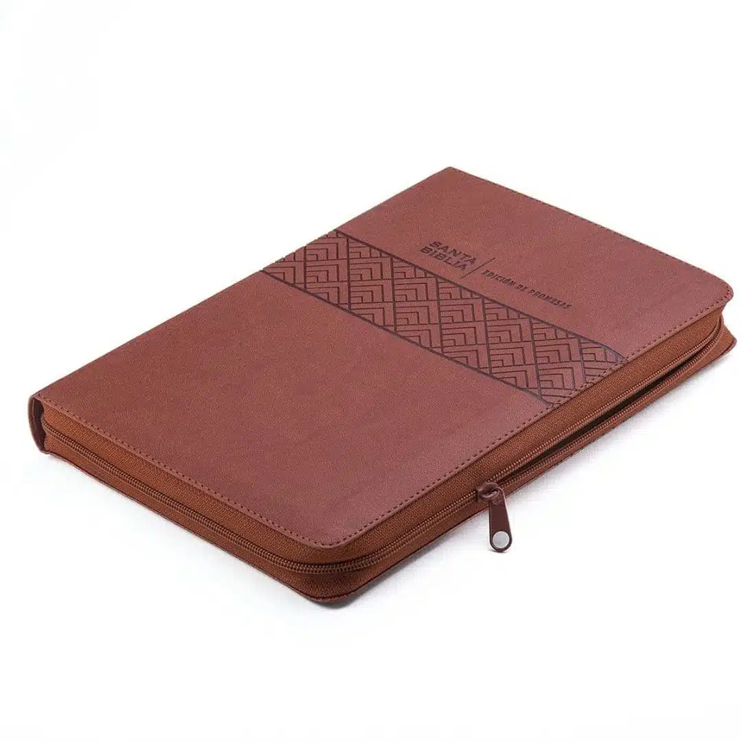Biblia de Promesas Reina Valera 1960, Letra Gigante, Piel Especial, Índice, Cierre, Café 9780789926456 Biblia de Promesas Reina Valera 1960, Letra Gigante, Piel Especial, Índice, Cierre, Café - Imagen 2