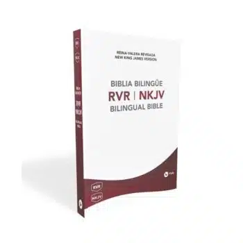 Biblia Bilingüe RVR - NKJV, Tapa Blanda, Blanco Vinotinto 9781418598068 Biblia Bilingüe RVR - NKJV, Tapa Blanda, Blanco Vinotinto - 9781418598068