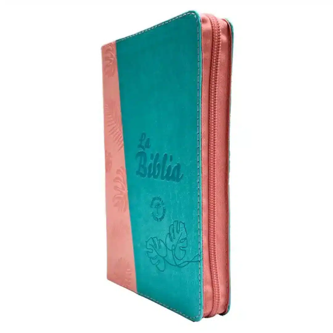 Biblia TLA, Tipo Agenda, Letra Grande, Símil Piel, Cierre, Bicolor Verde Rosa 9789587459616 Biblia TLA, Tipo Agenda, Letra Grande, Símil Piel, Cierre, Bicolor Verde Rosa - Imagen 3
