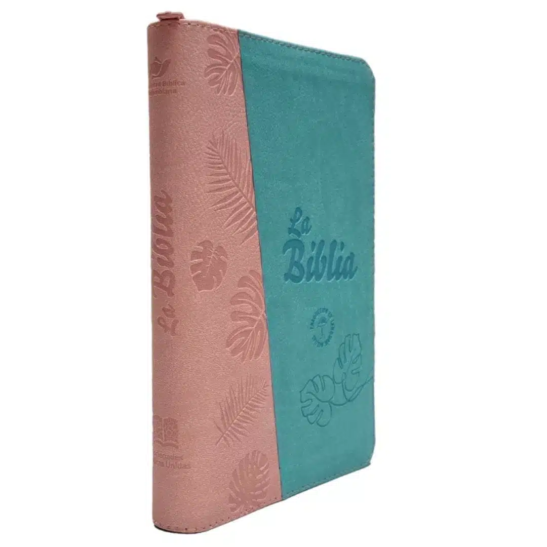 Biblia TLA, Tipo Agenda, Letra Grande, Símil Piel, Cierre, Bicolor Verde Rosa 9789587459616 Biblia TLA, Tipo Agenda, Letra Grande, Símil Piel, Cierre, Bicolor Verde Rosa - Imagen 4