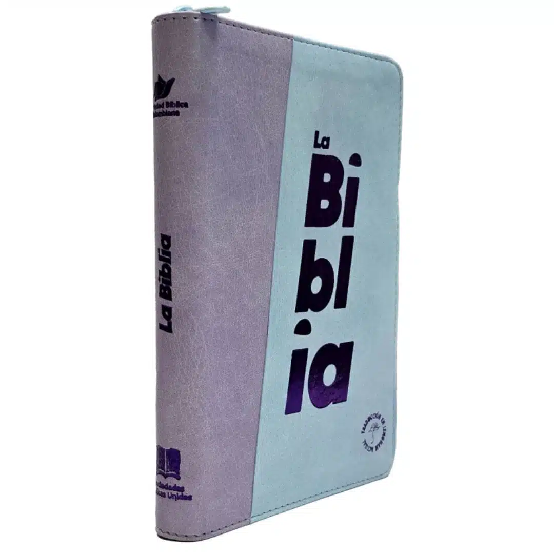 Biblia TLA, Tipo Agenda, Letra Grande, Símil Piel, Cierre, Bicolor Azul Morado 9789587459623 Biblia TLA, Tipo Agenda, Letra Grande, Símil Piel, Cierre, Bicolor Azul Morado - Imagen 4