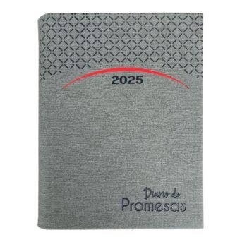 Agenda Diario de Promesas 2025, Gris