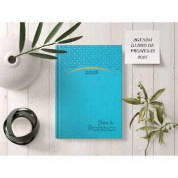 Alternative view of Agenda Diario de Promesas 2025, Azul Claro