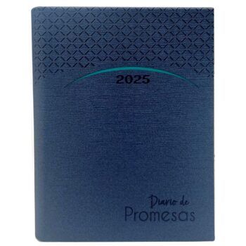 Agenda Diario de Promesas 2025, Azul Acero